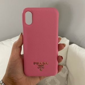 iPhone XS pink Prada phone case